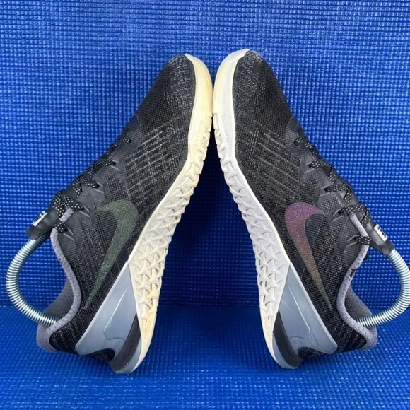 NIKE METCON 3 Women`s Size 8.5 Black White Athletic Training Shoes 922880-001 - Picture 5 of 9